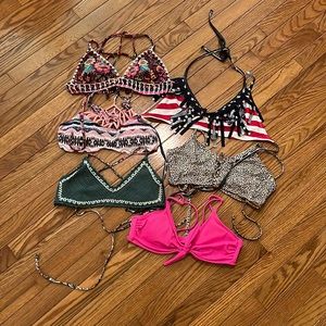 Multi brand swim tops size small